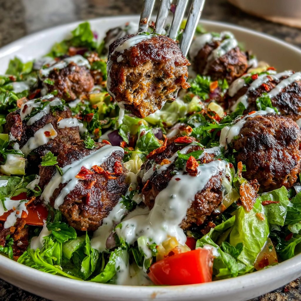 Beef Kofta Salad Bowl