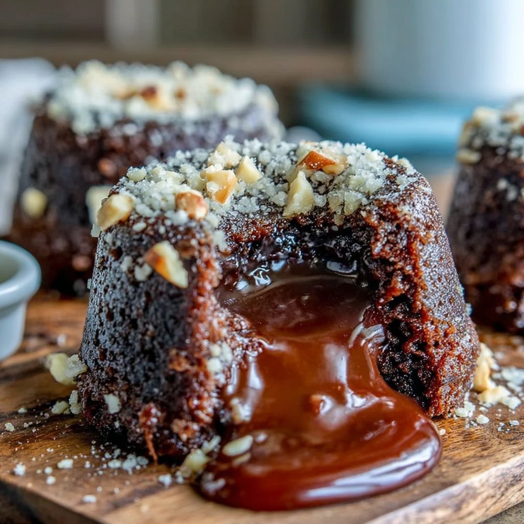 Espresso-Hazelnut Lava Cakes