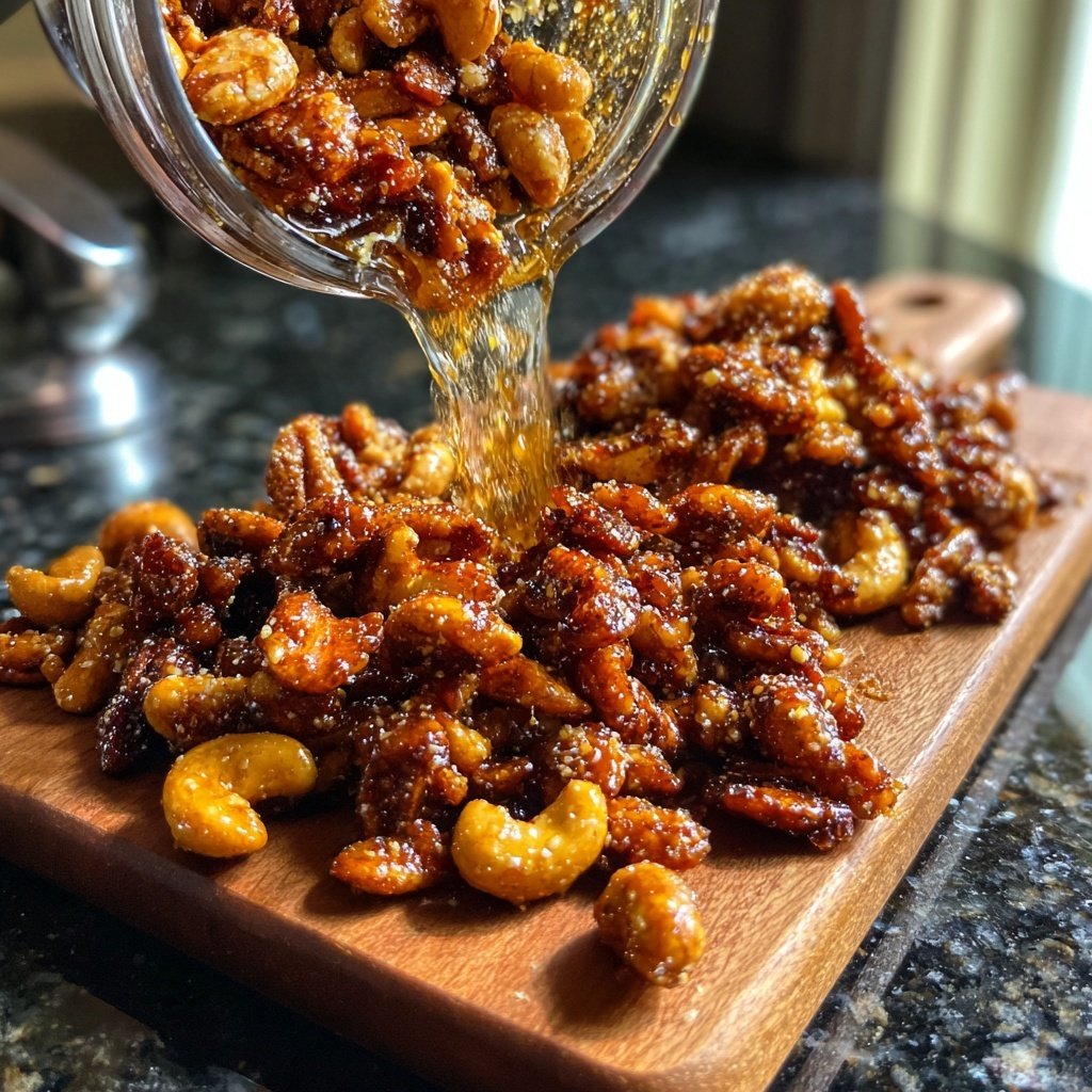 Sweet and Spicy Roasted Nuts