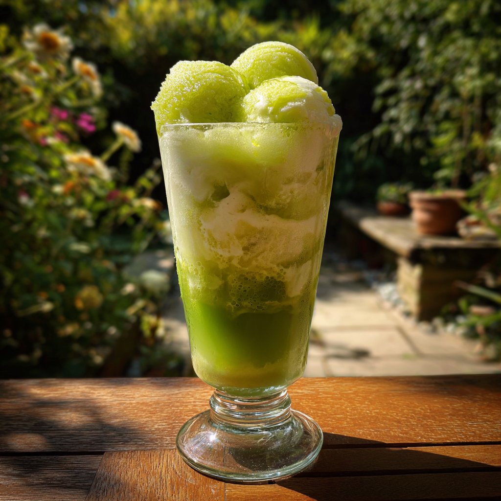 Lime Sherbet Float
