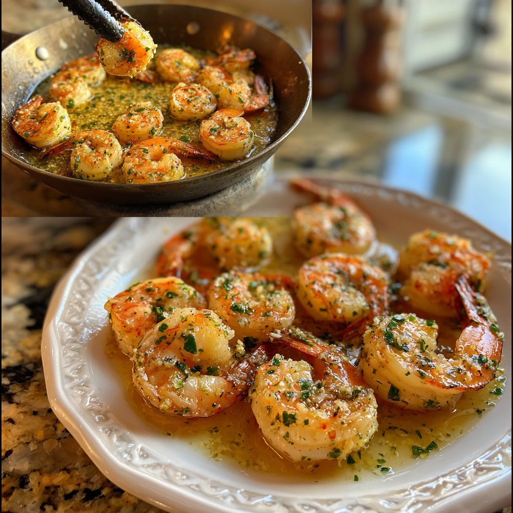 Lemon Garlic Roasted Shrimp