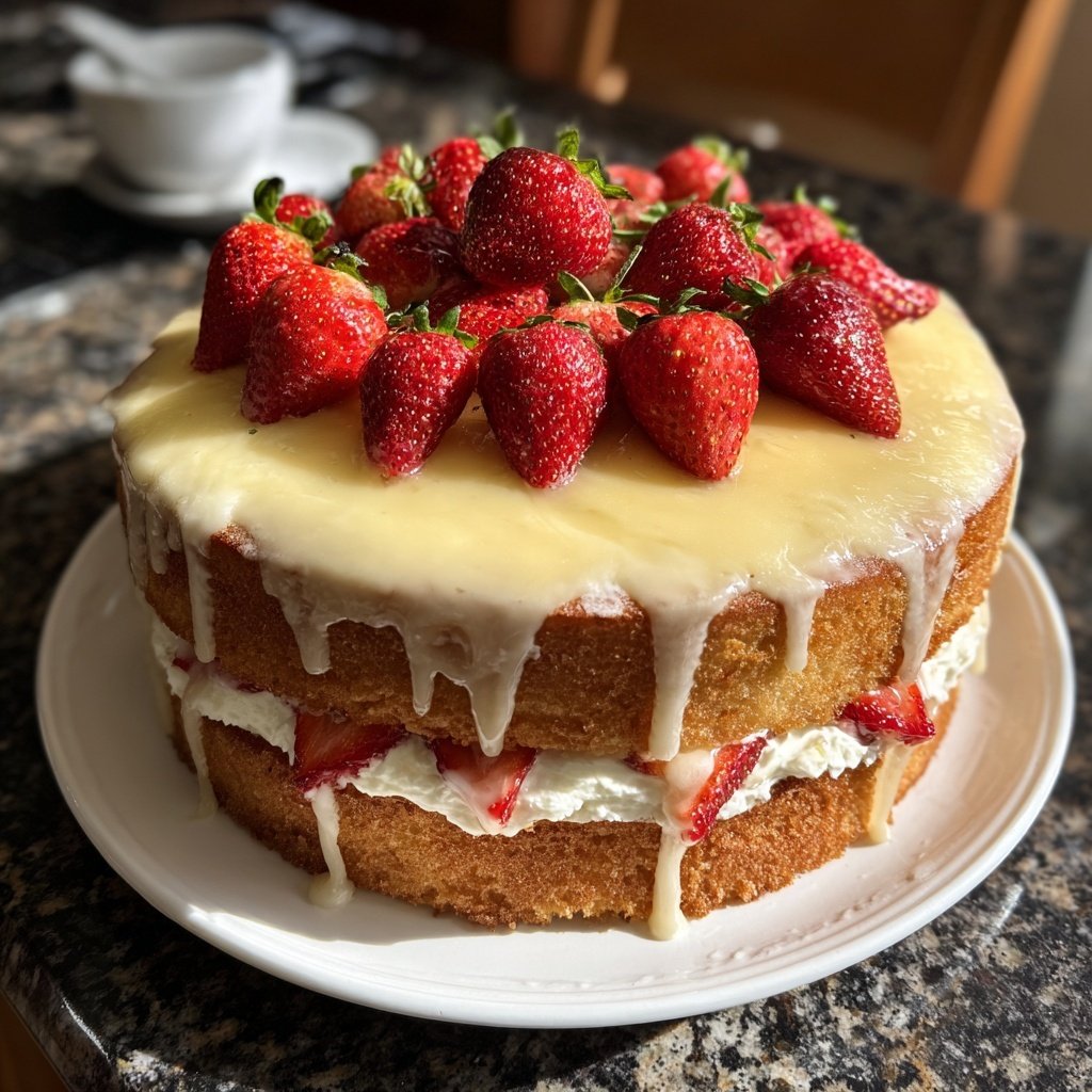 Dessert Vanilla Sponge Cake