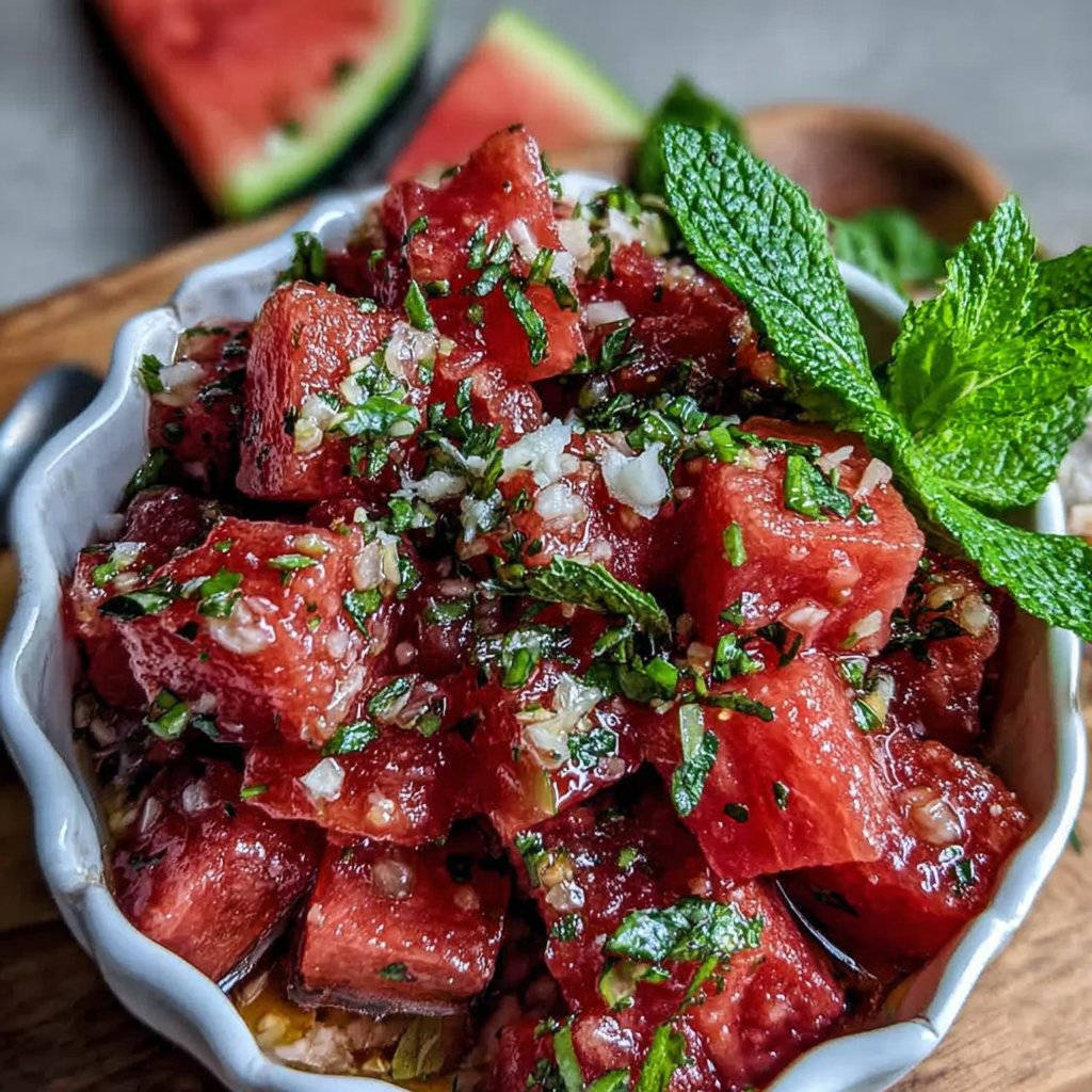 Watermelon & Mint Poke Bowl